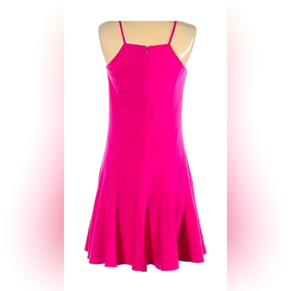 NEW Amanda Uprichard Hot Pink Fit & Flare Dress - Picture 3 of 3